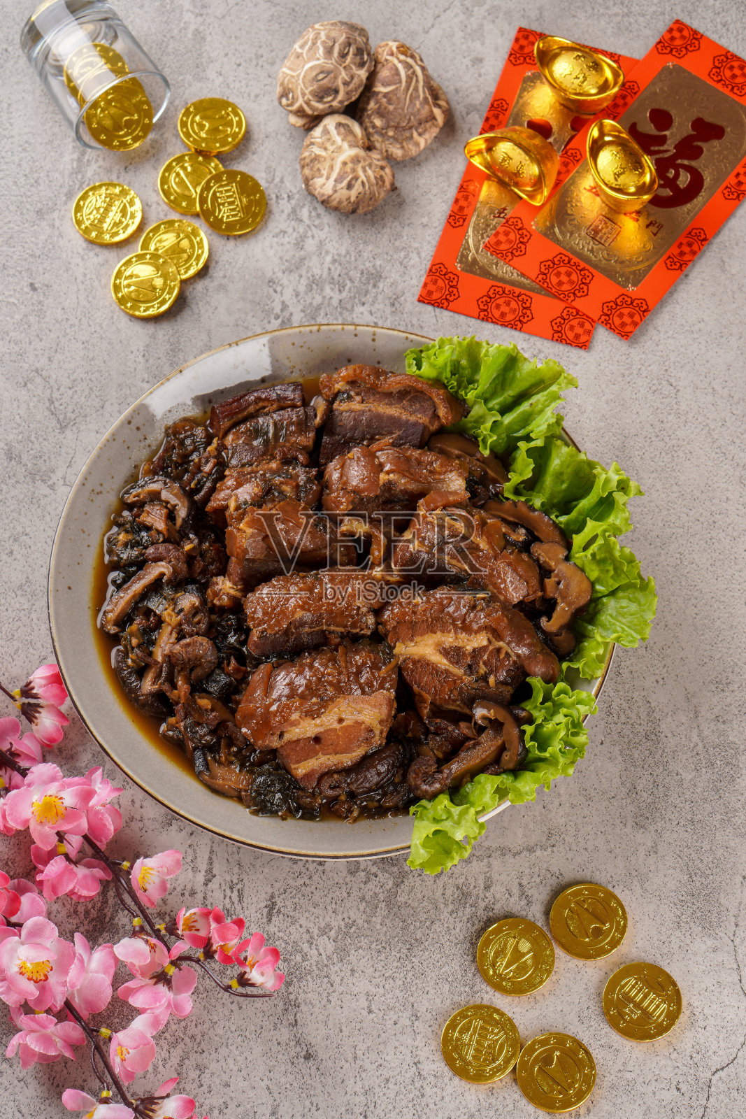 红烧五花肉照片摄影图片