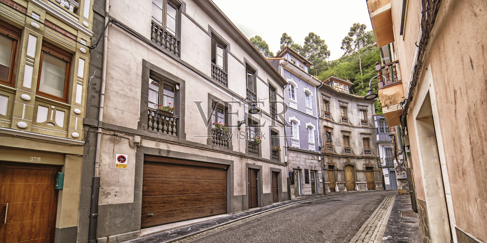 库迪列罗渔村，西班牙照片摄影图片