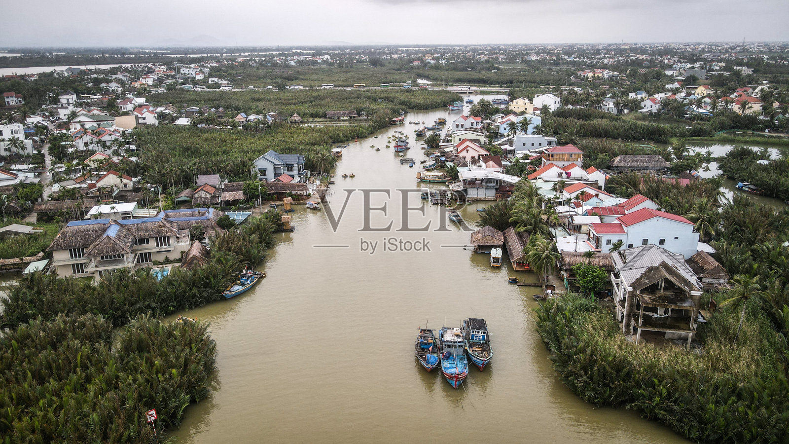 越南会安鸟瞰图照片摄影图片