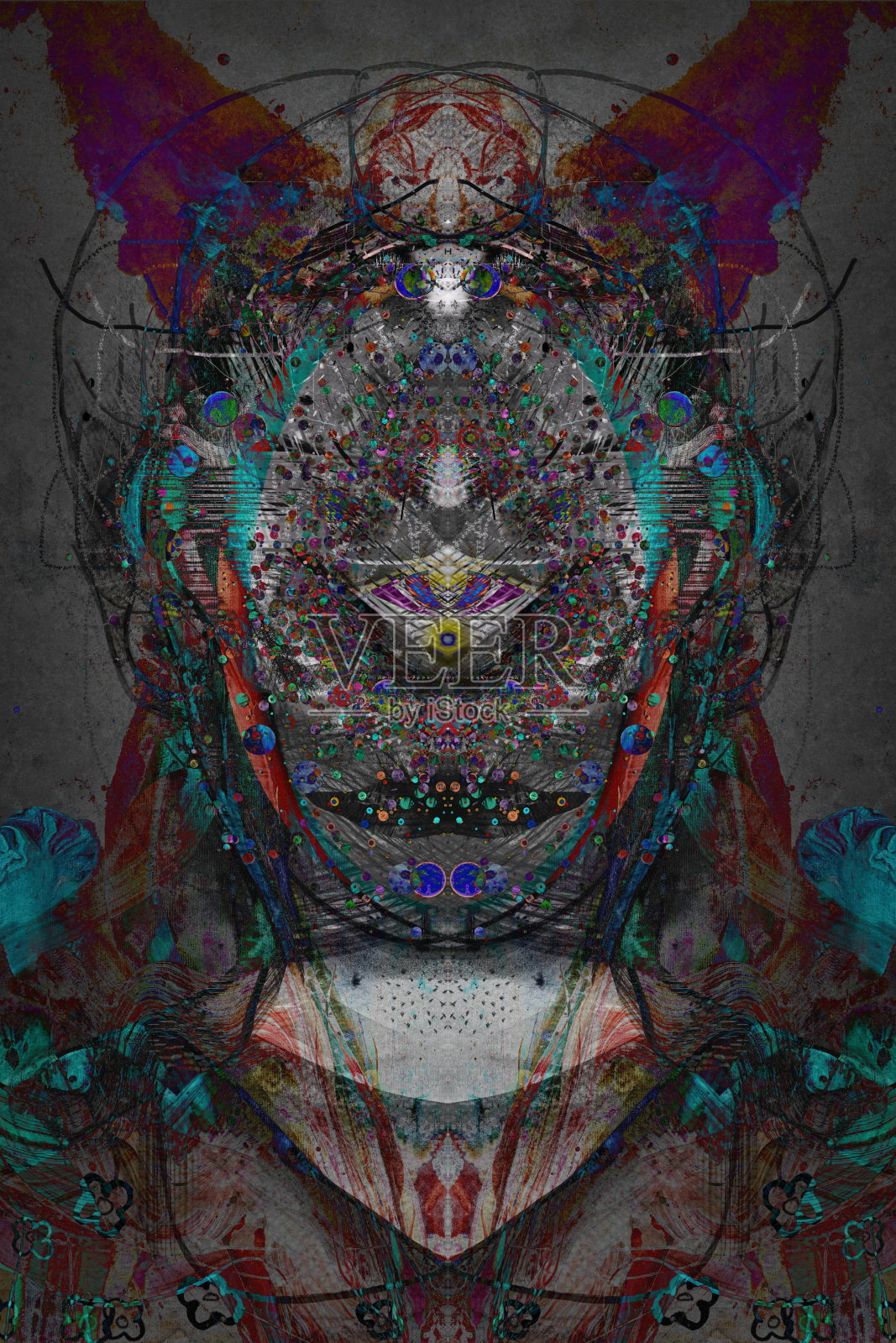 超越自己的眼睛插画图片素材