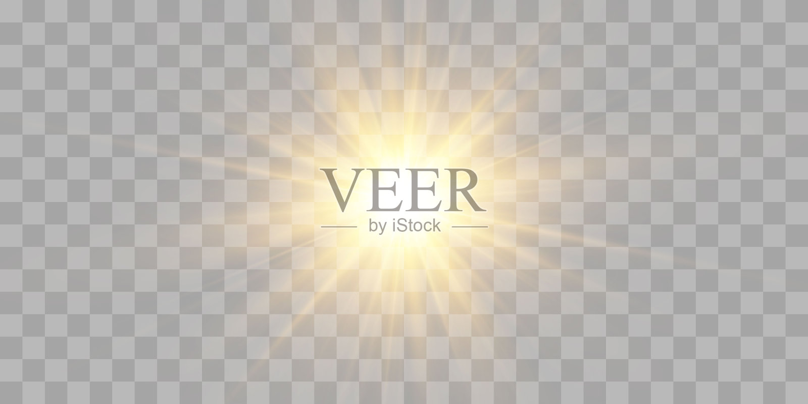 矢量透明阳光，特殊闪光效果插画图片素材