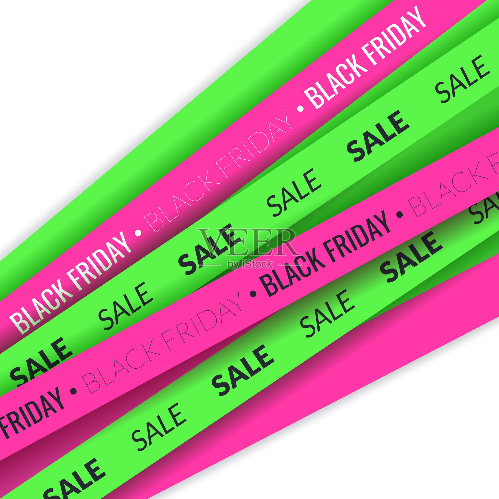 黑色星期五促销横幅。方形抽象折扣背景。插画图片素材