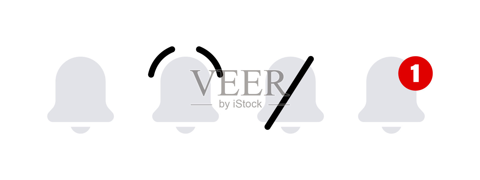 提醒铃图标。警钟插画图片素材