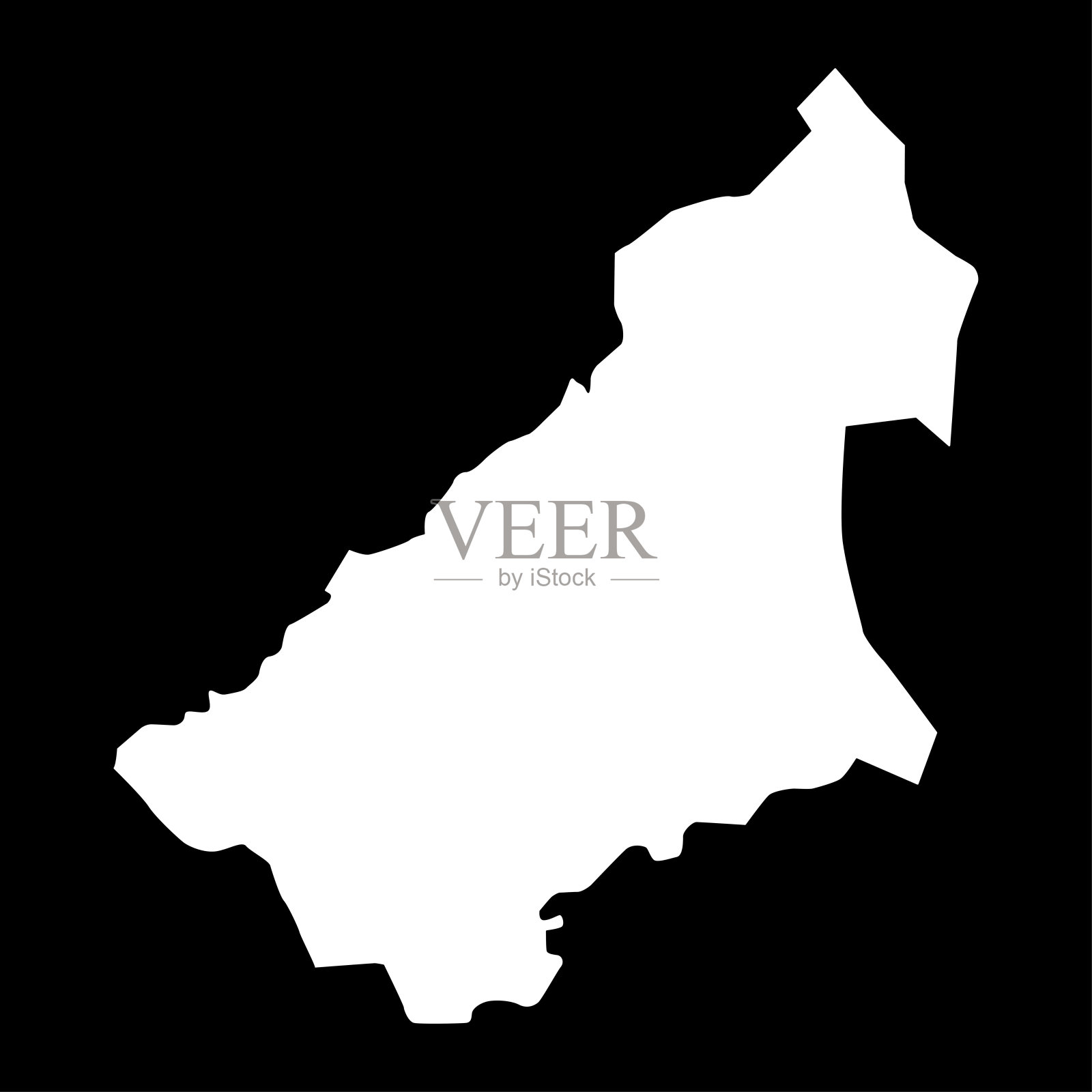 沙特阿拉伯卡西姆省行政区矢量图插画图片素材