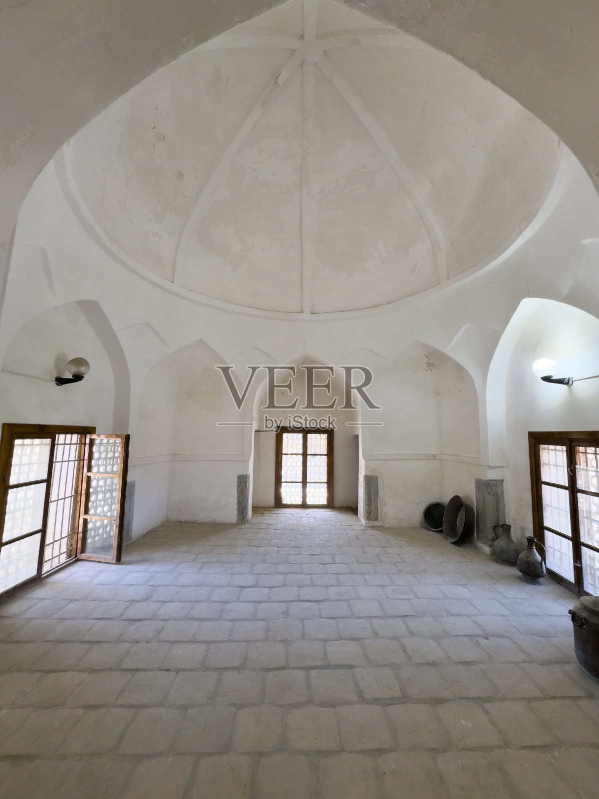 乌兹别克斯坦布哈拉的Chor Minor Madrasah照片摄影图片