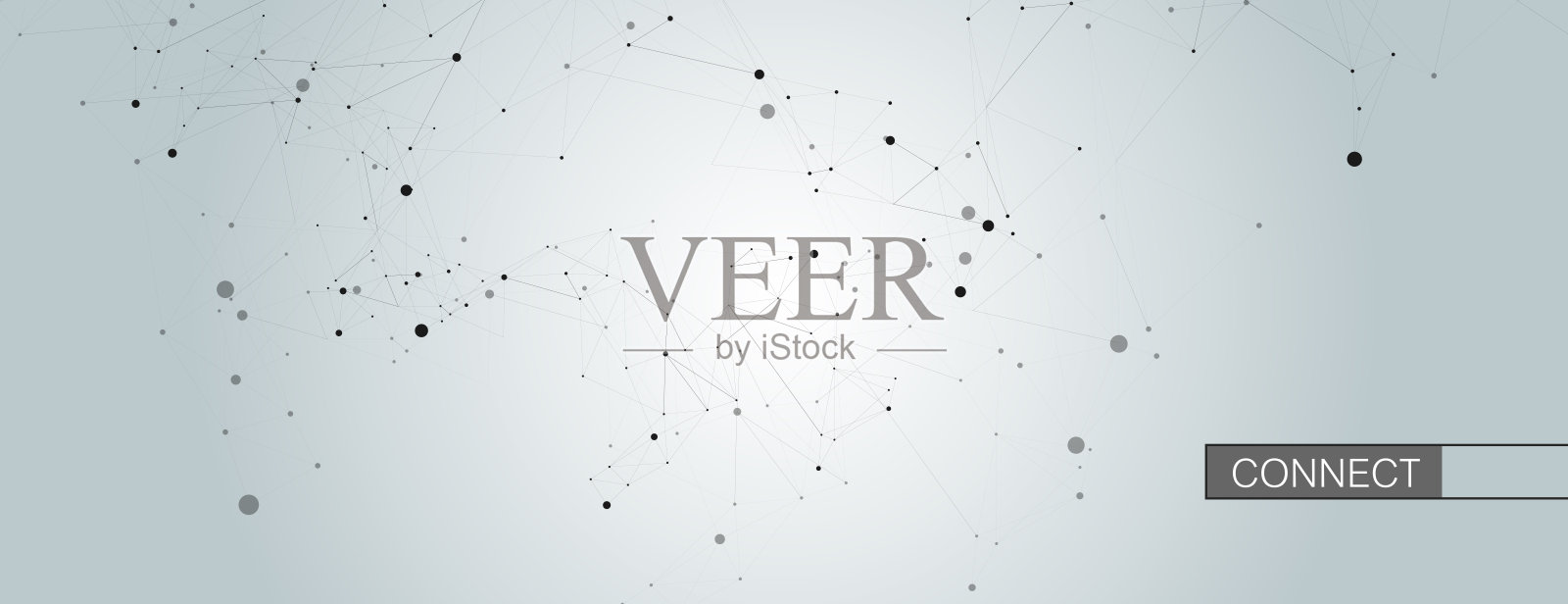 连接点背景。生物学，科学背景。技术的概念。低多边形设计元素插画图片素材