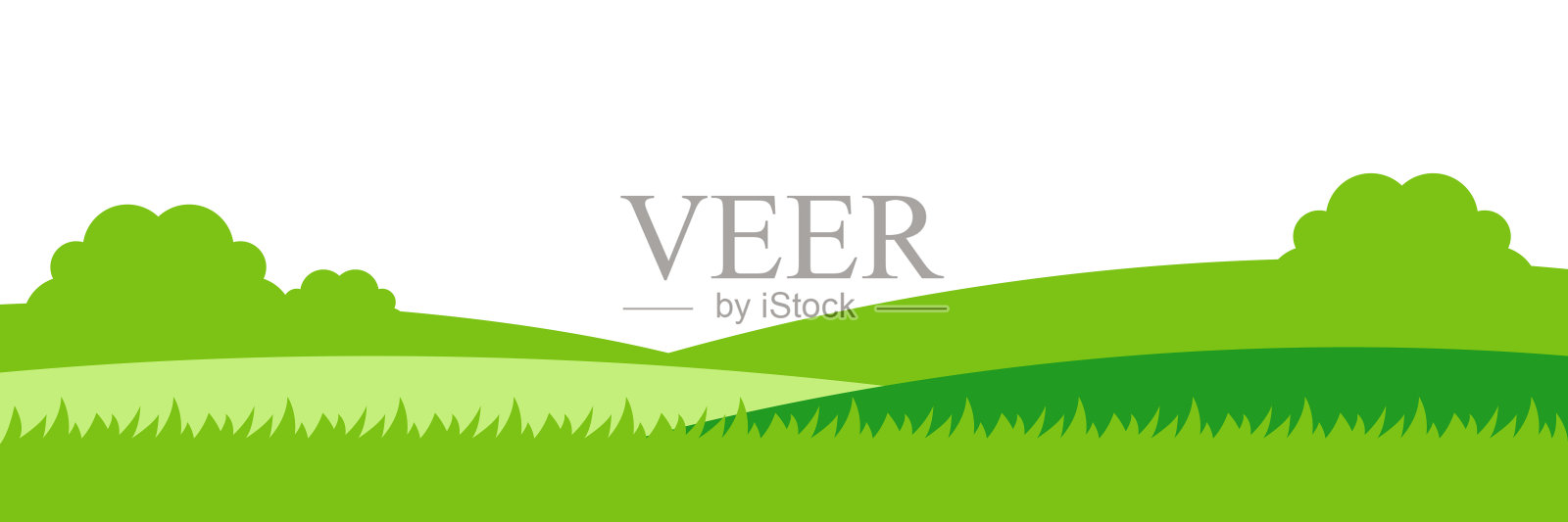 草和草甸，草地，草坪插画图片素材