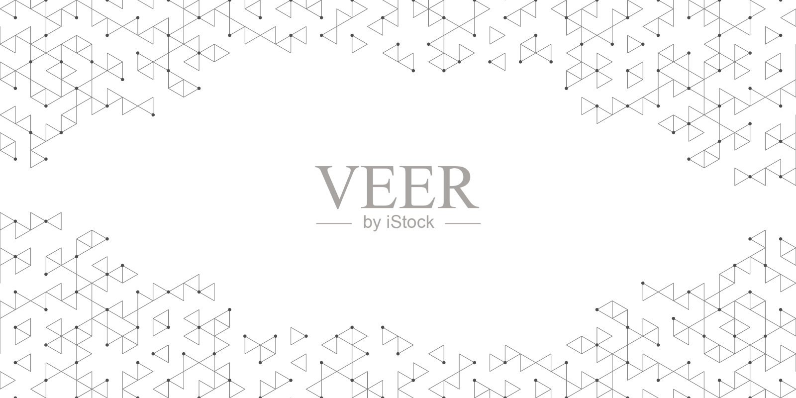 抽象的背景与几何图案的三角形形状。平面设计元素插画图片素材