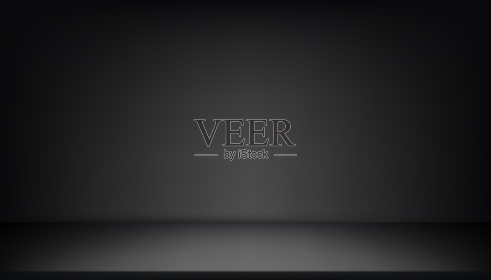 深灰色的室内工作室房间，地板上有光，阴影，矢量3d阴影梯度叠加在讲台上，最小的设计模板构成，为圣诞节，2025年新年的产品礼物插画图片素材