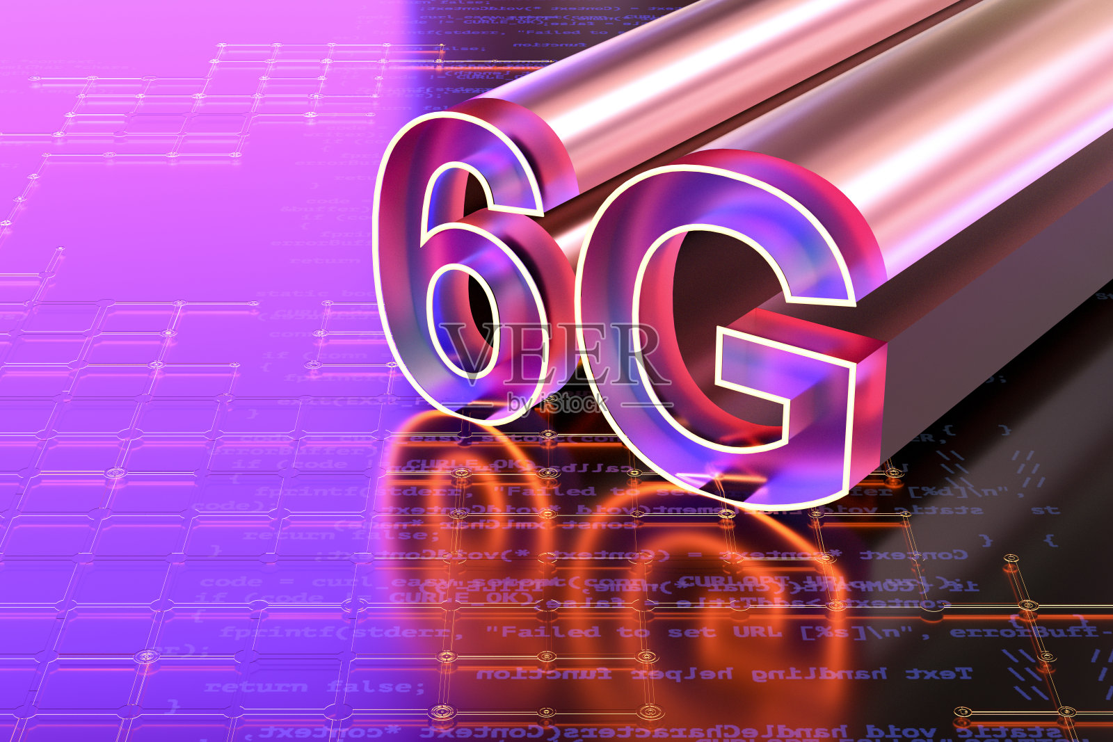 6G技术，未来技术背景照片摄影图片