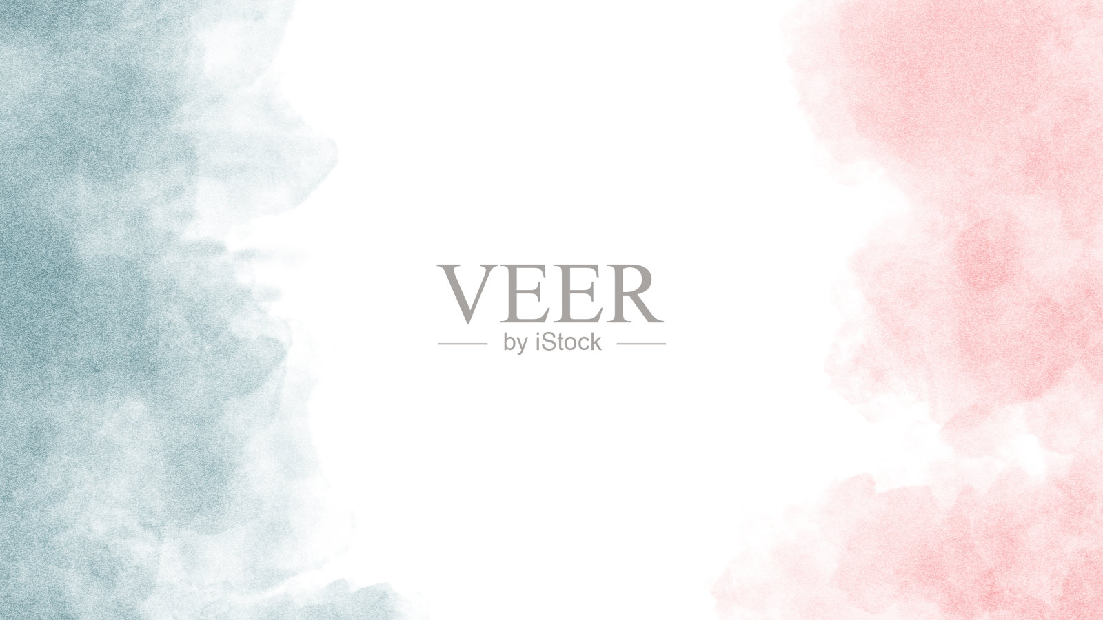 水彩背景在粉彩薄荷绿色和珊瑚颜色与点画纹理照片摄影图片