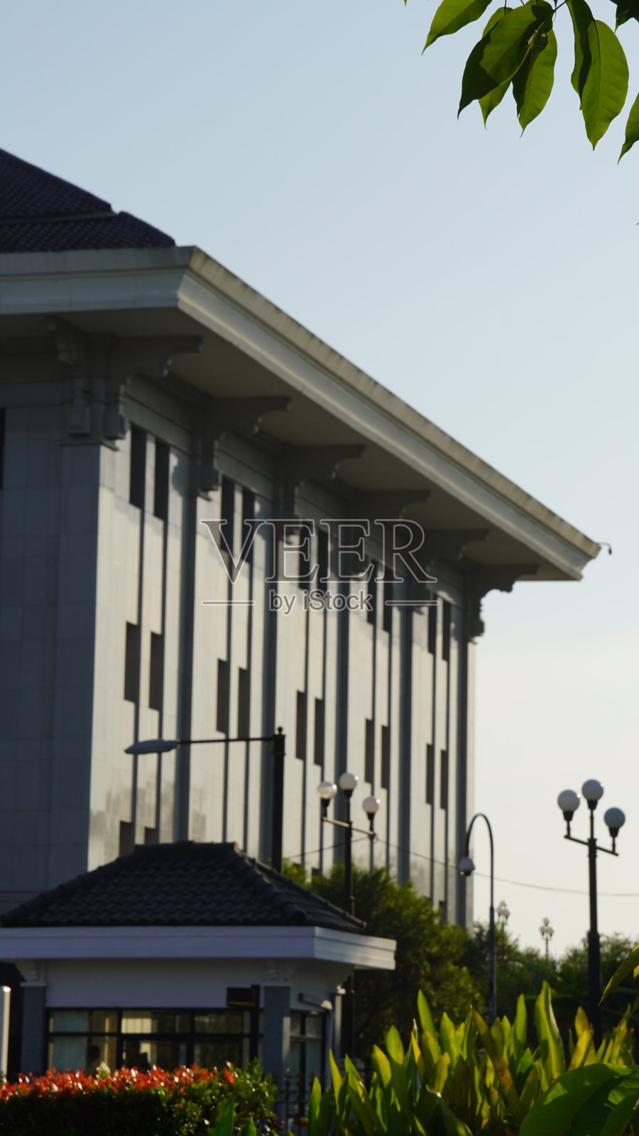 印度尼西亚银行大楼的外部照片摄影图片