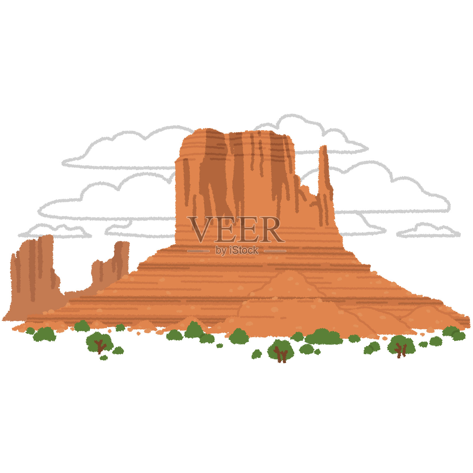 大峡谷插画图片素材