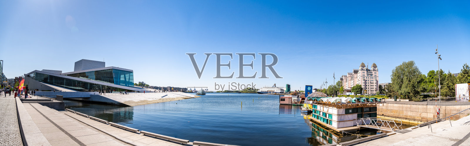 挪威奥斯陆市中心的标志性歌剧院照片摄影图片