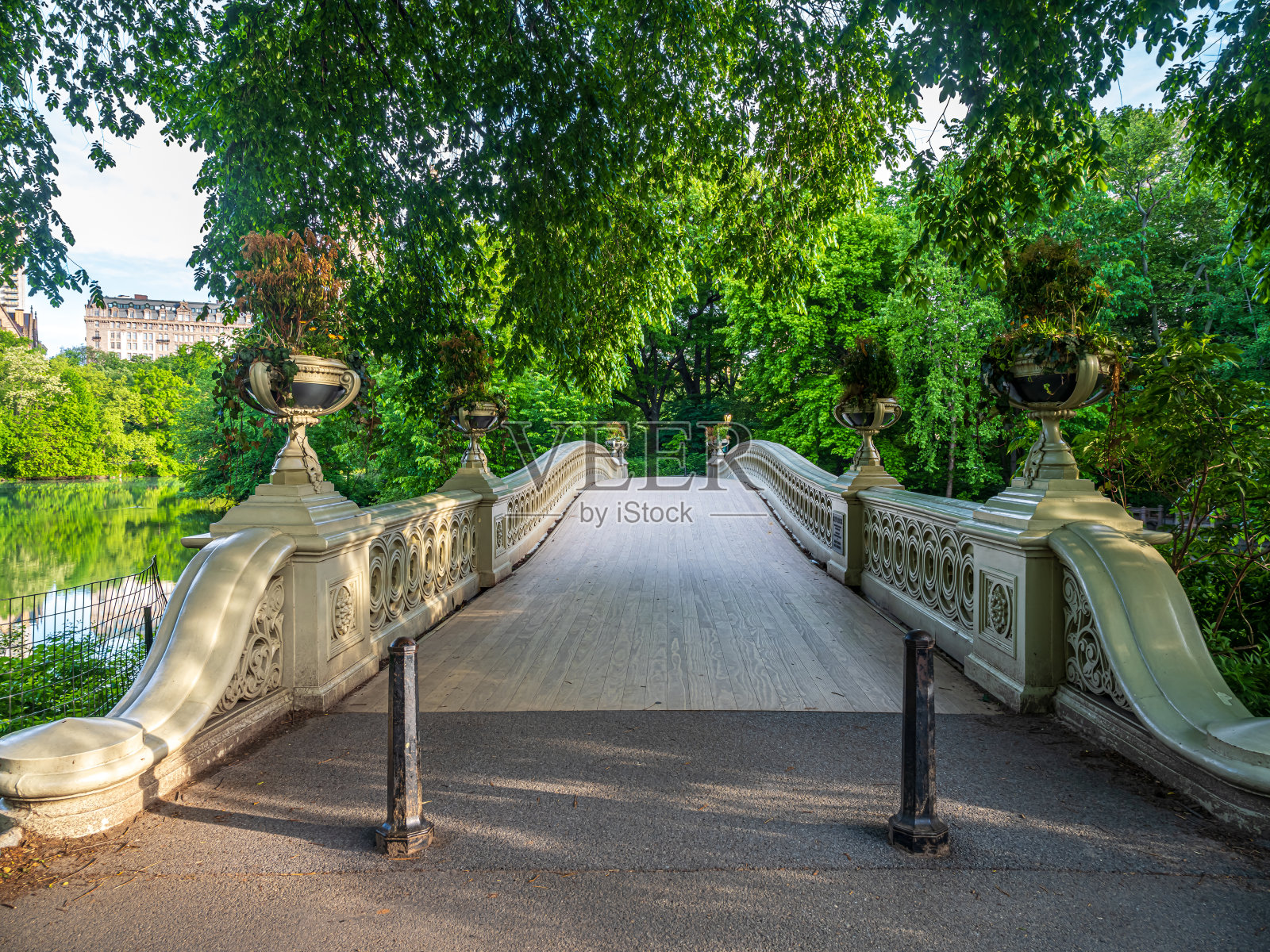 晚春的弓桥照片摄影图片