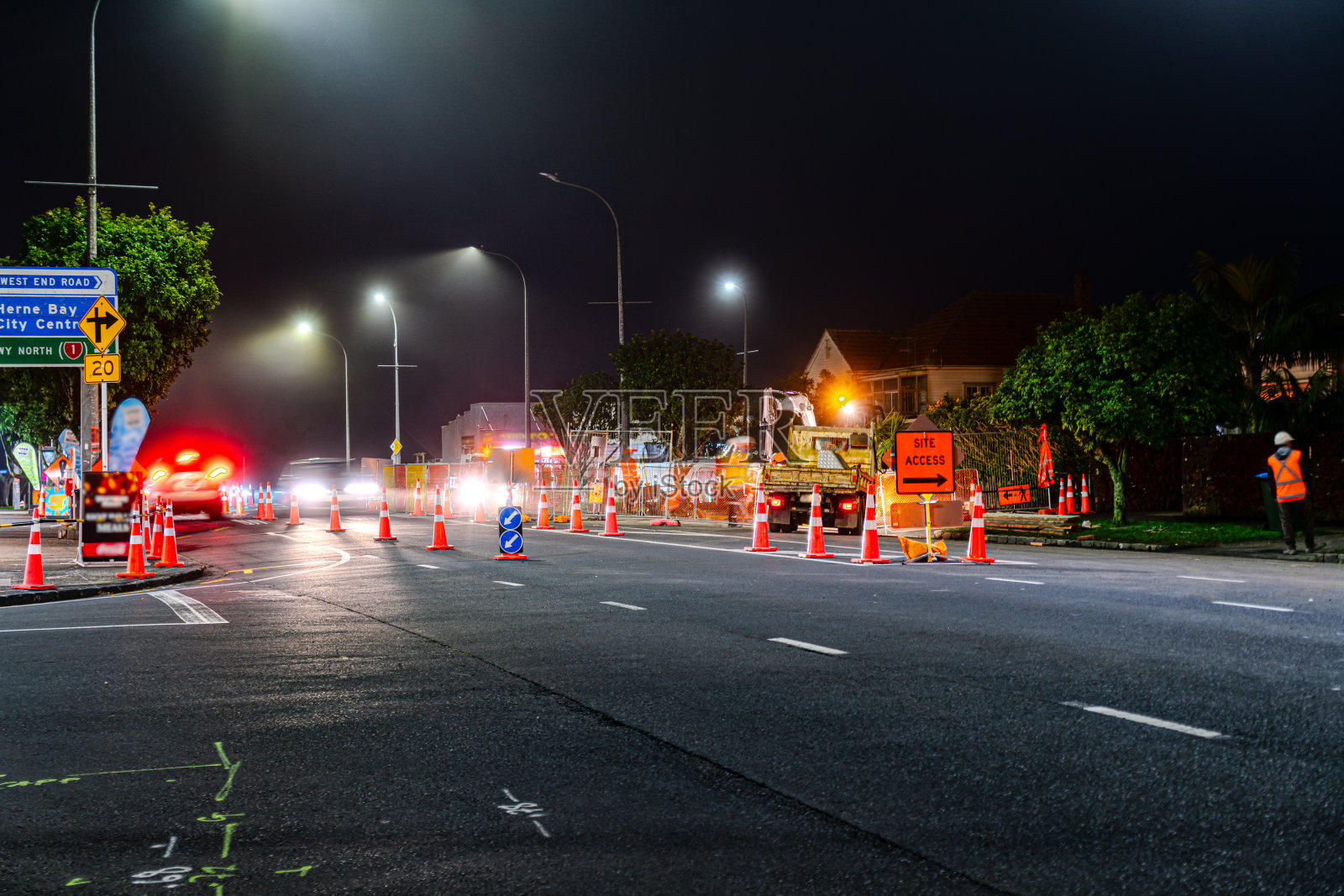 骑士角道路工程照片摄影图片