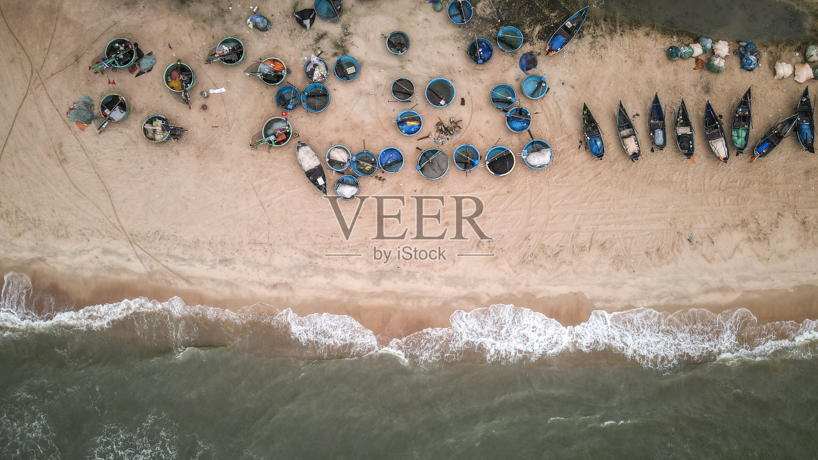 越南Ho Tram的鸟瞰图照片摄影图片