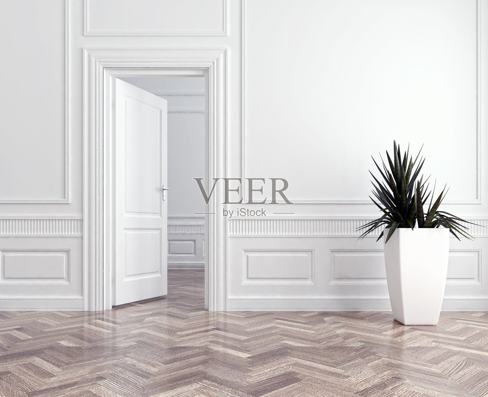 大型豪华现代明亮内饰客厅模型插图3D渲染图像照片摄影图片