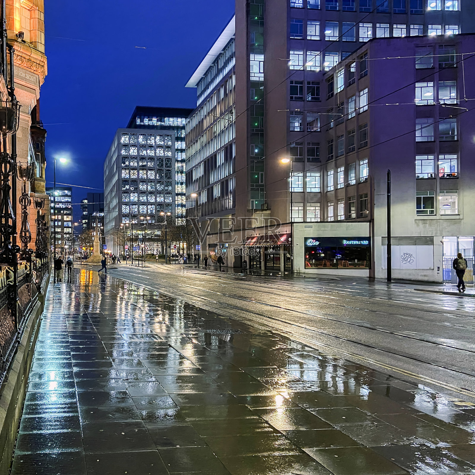 曼彻斯特城市街道照片摄影图片