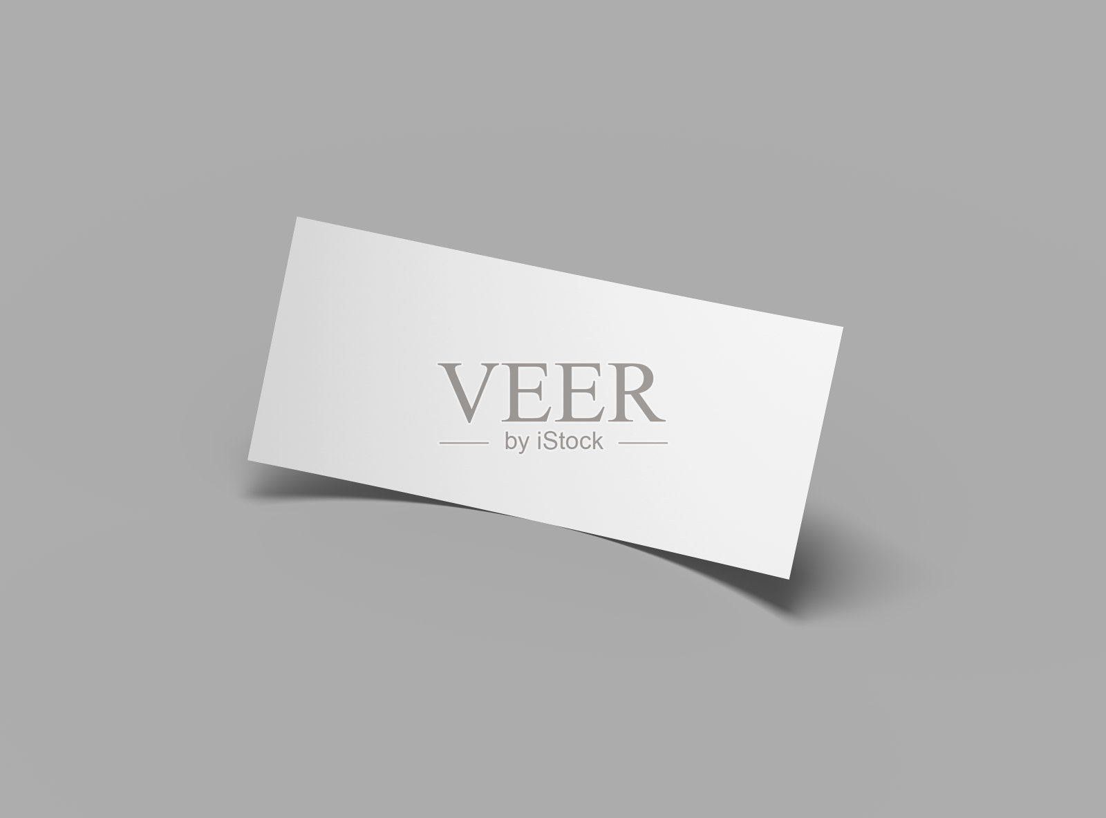 机架卡大小4x9 inc传单渲染，以展示您的设计。照片摄影图片