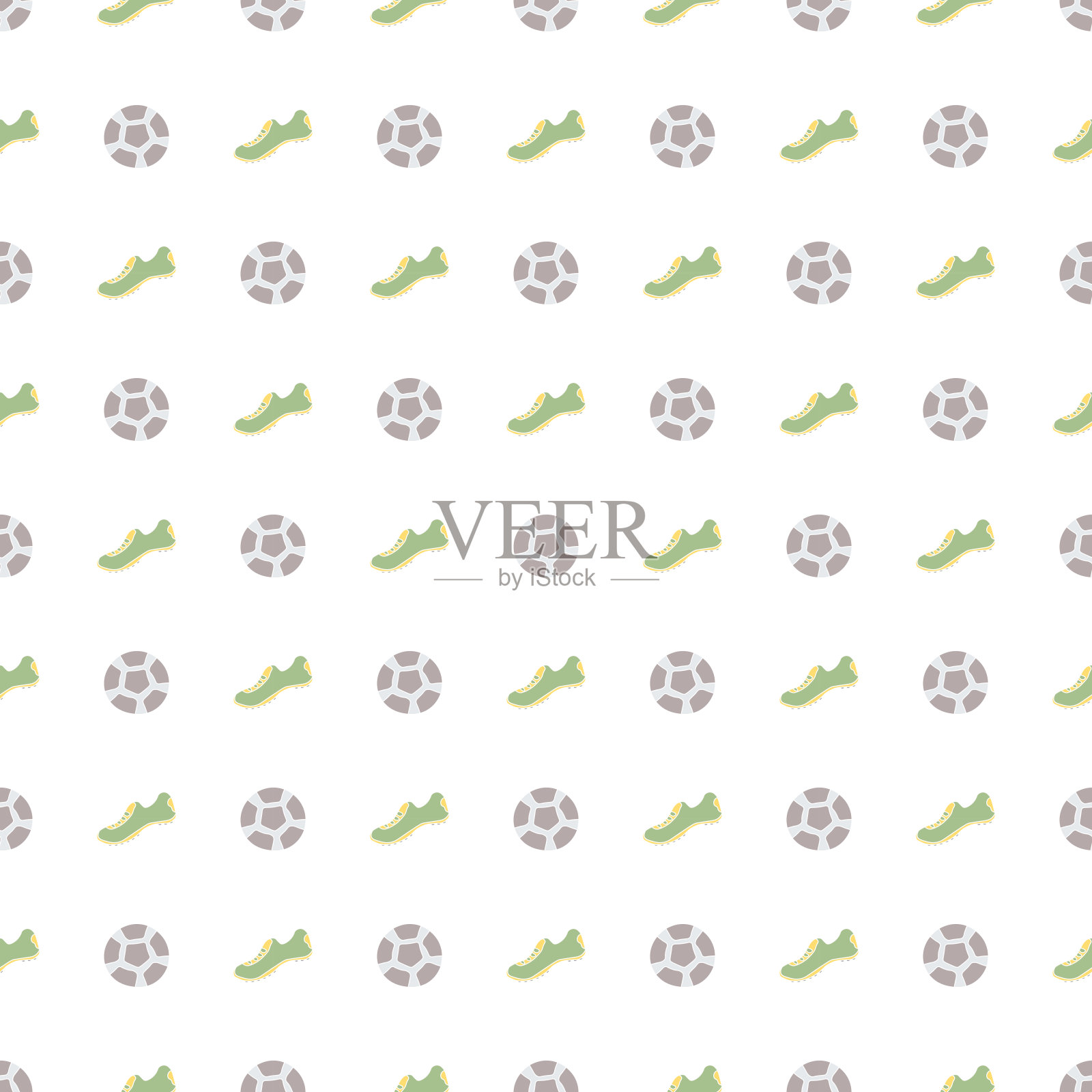 无缝运动模式。带有运动图标的背景插画图片素材