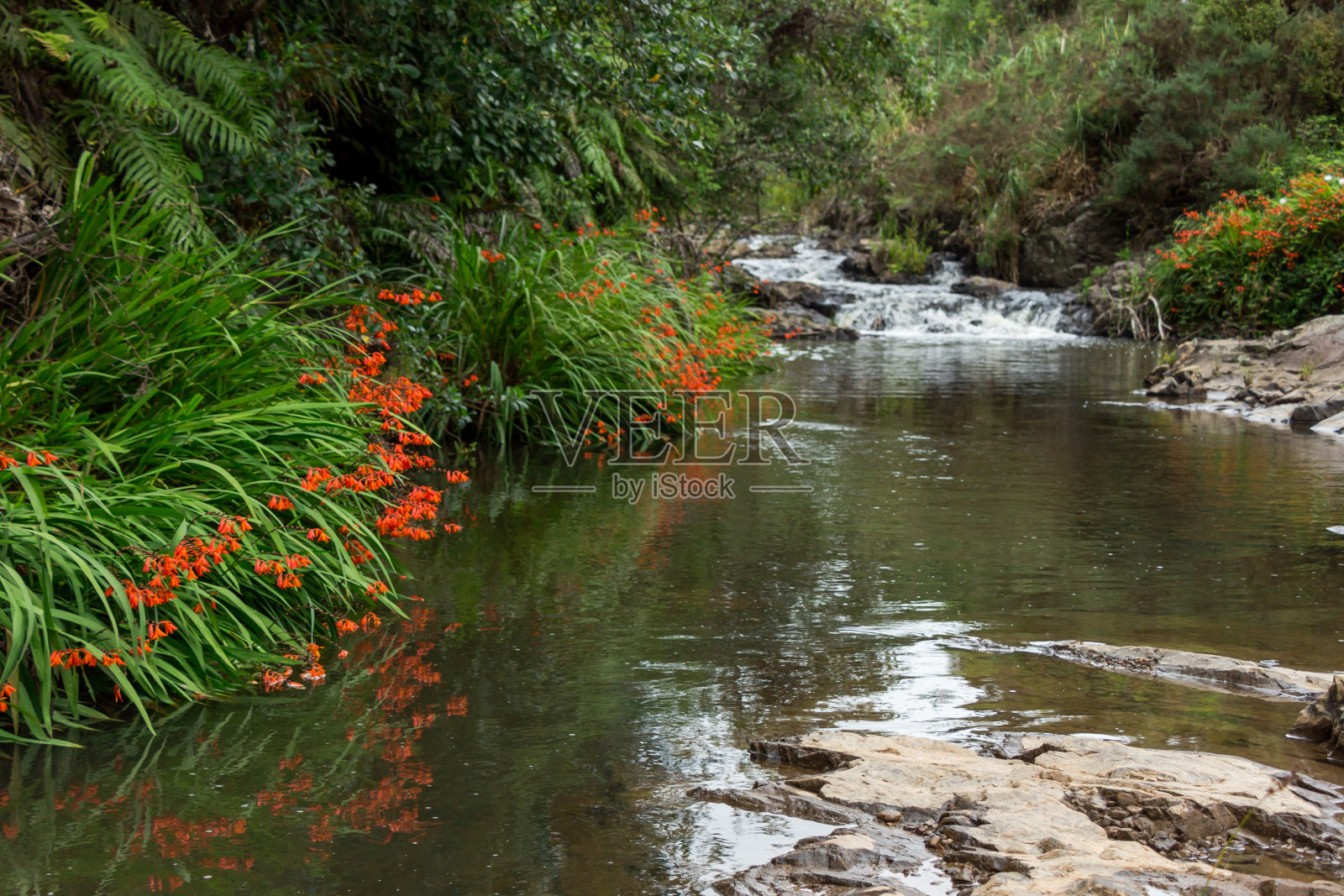 湖南峡谷的海斯溪照片摄影图片