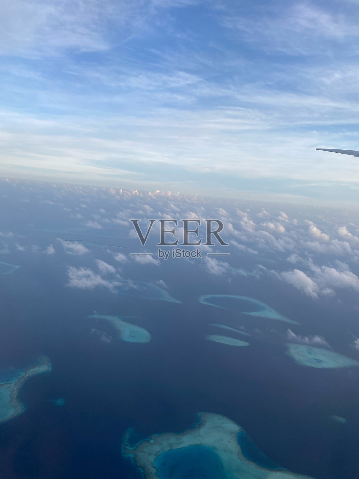 从天空看马尔代夫照片摄影图片