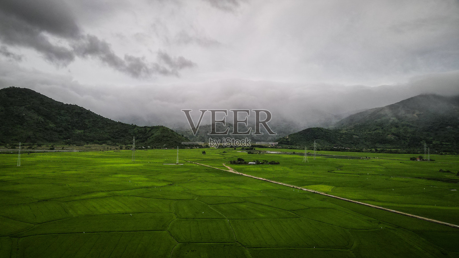 越南南部的鸟瞰图照片摄影图片