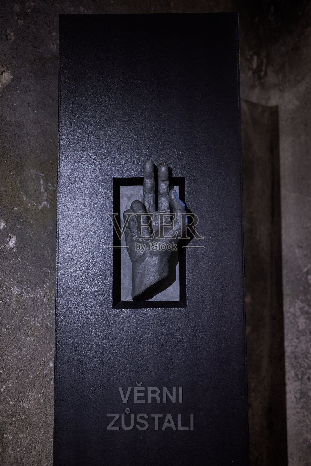 布拉格的西里尔圣墓和梅多迪大教堂,纪念参加类人猿行动的突击队员照片摄影图片