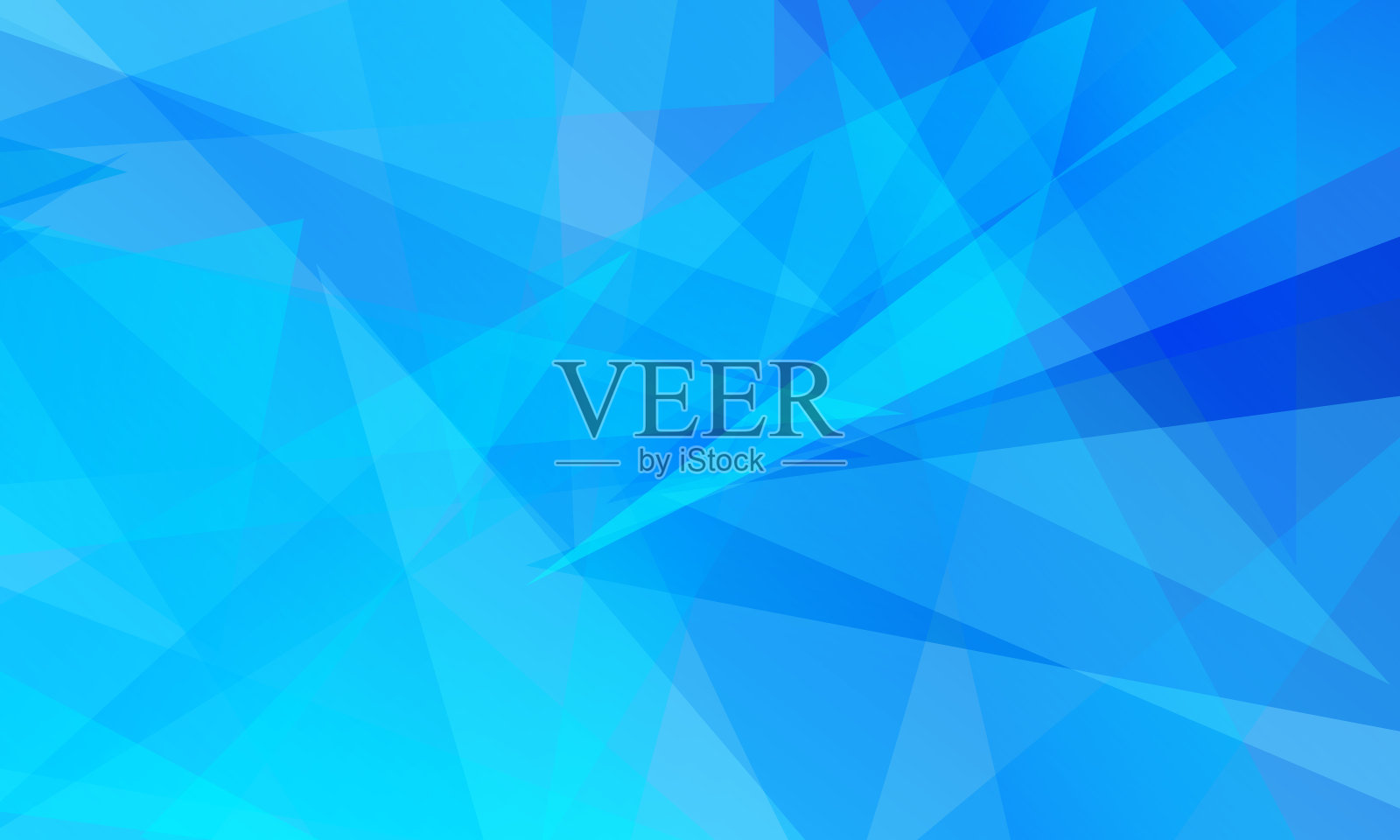 抽象绿色分形几何三角形多边形形状背景插画图片素材