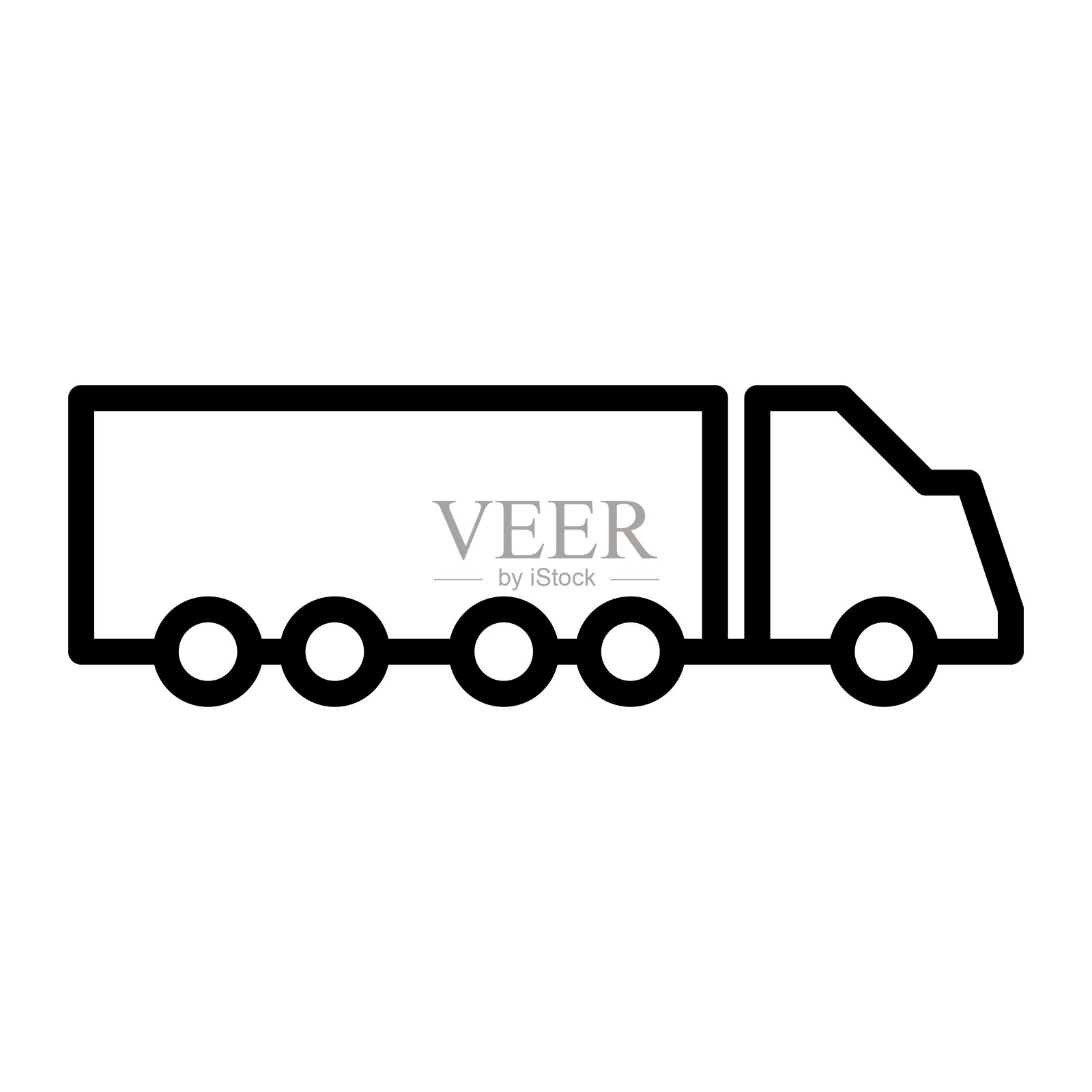 卡车图标，货运卡车图标，运输图标插画图片素材