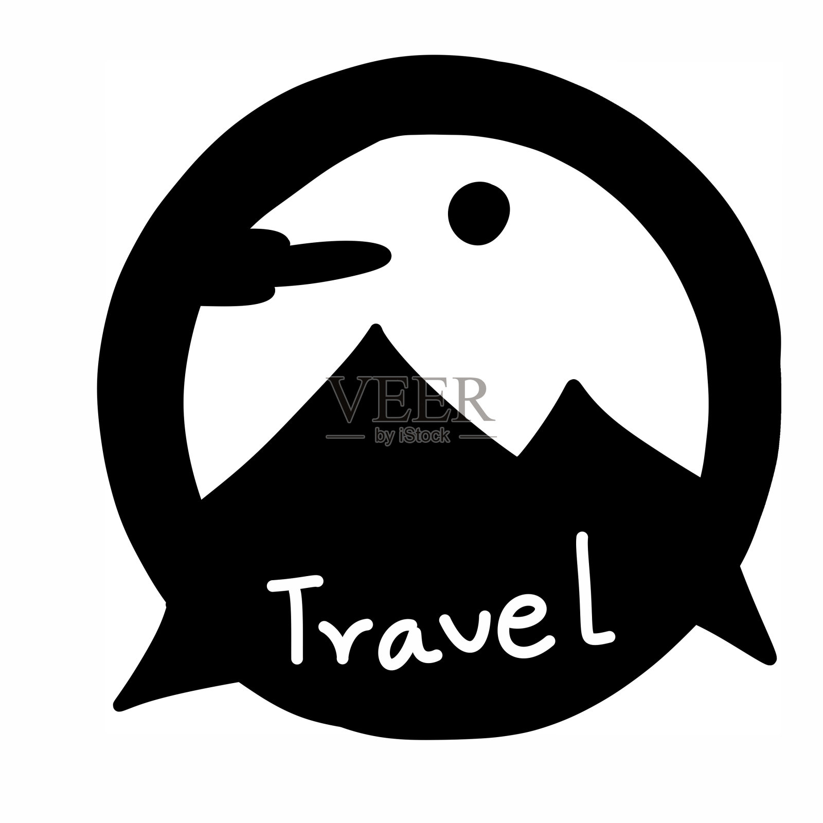 标志的旅行插画图片素材