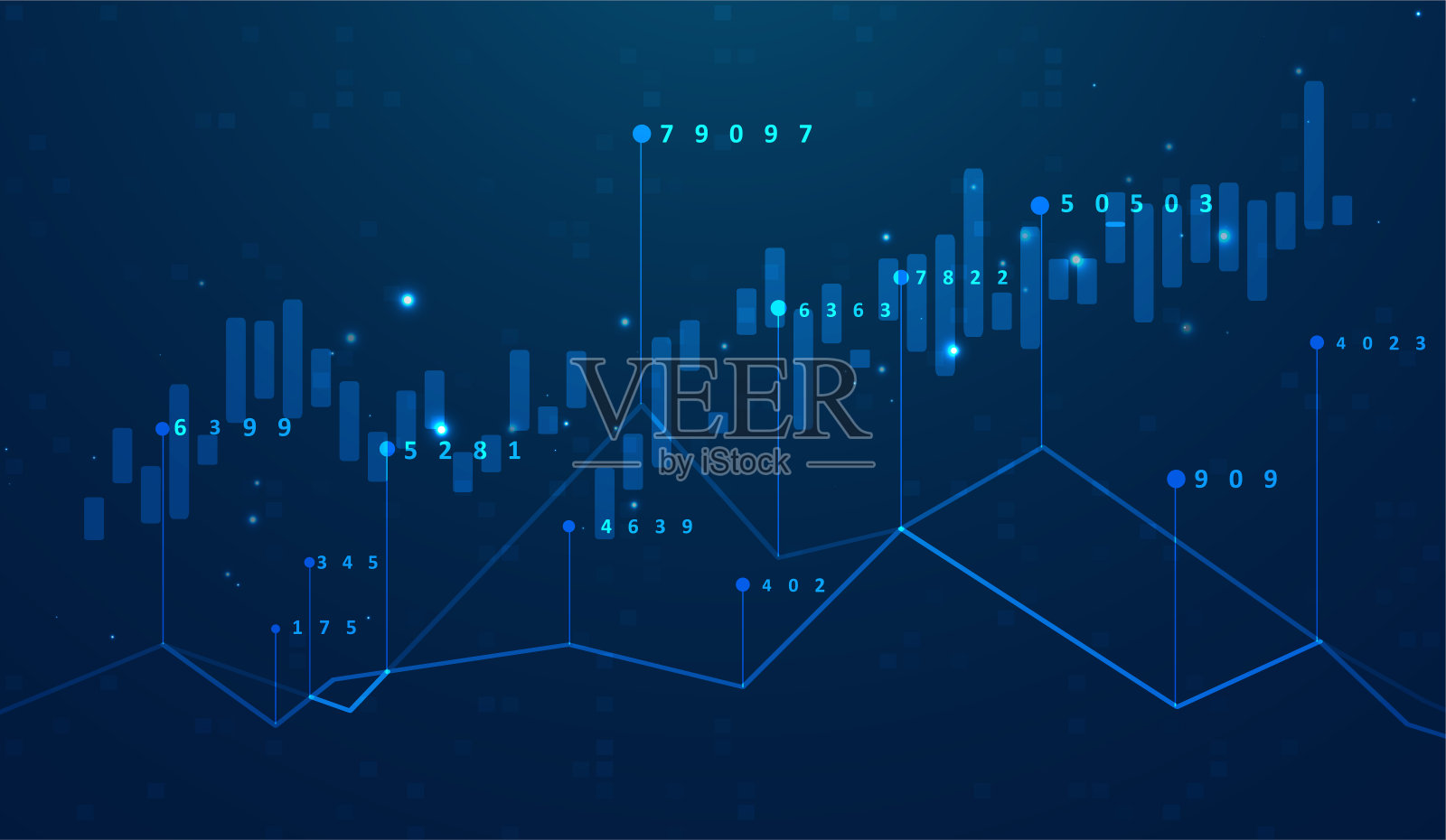 摘要信息图可视化。插画图片素材