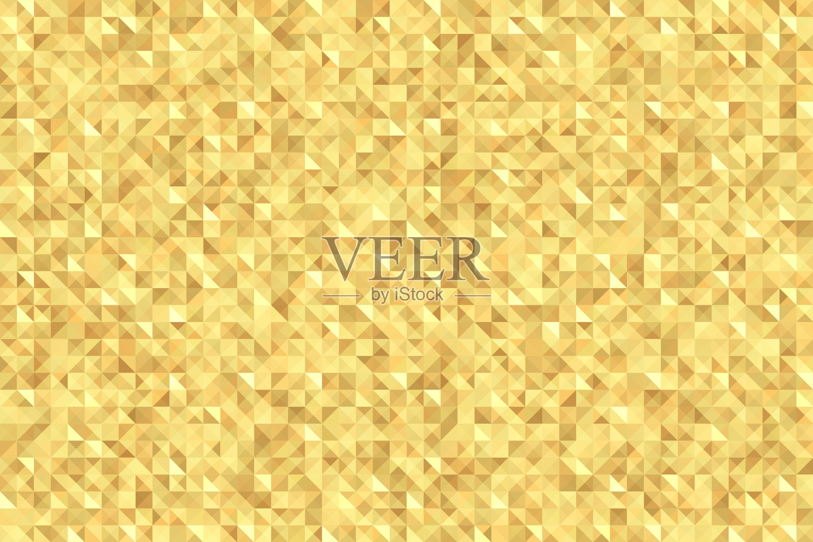 无缝金色闪闪发光的三角形像素背景插画图片素材