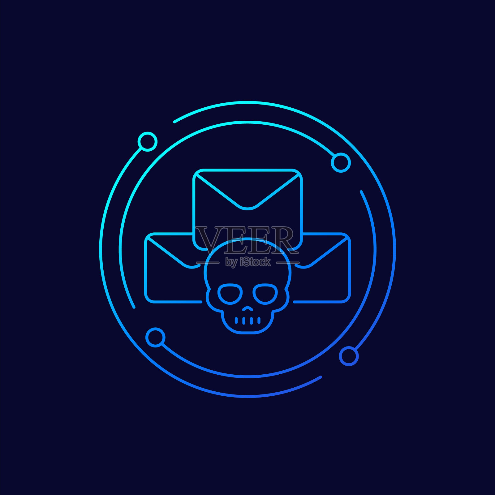 健身，健康，健身房时尚图标上的圆圈插画图片素材