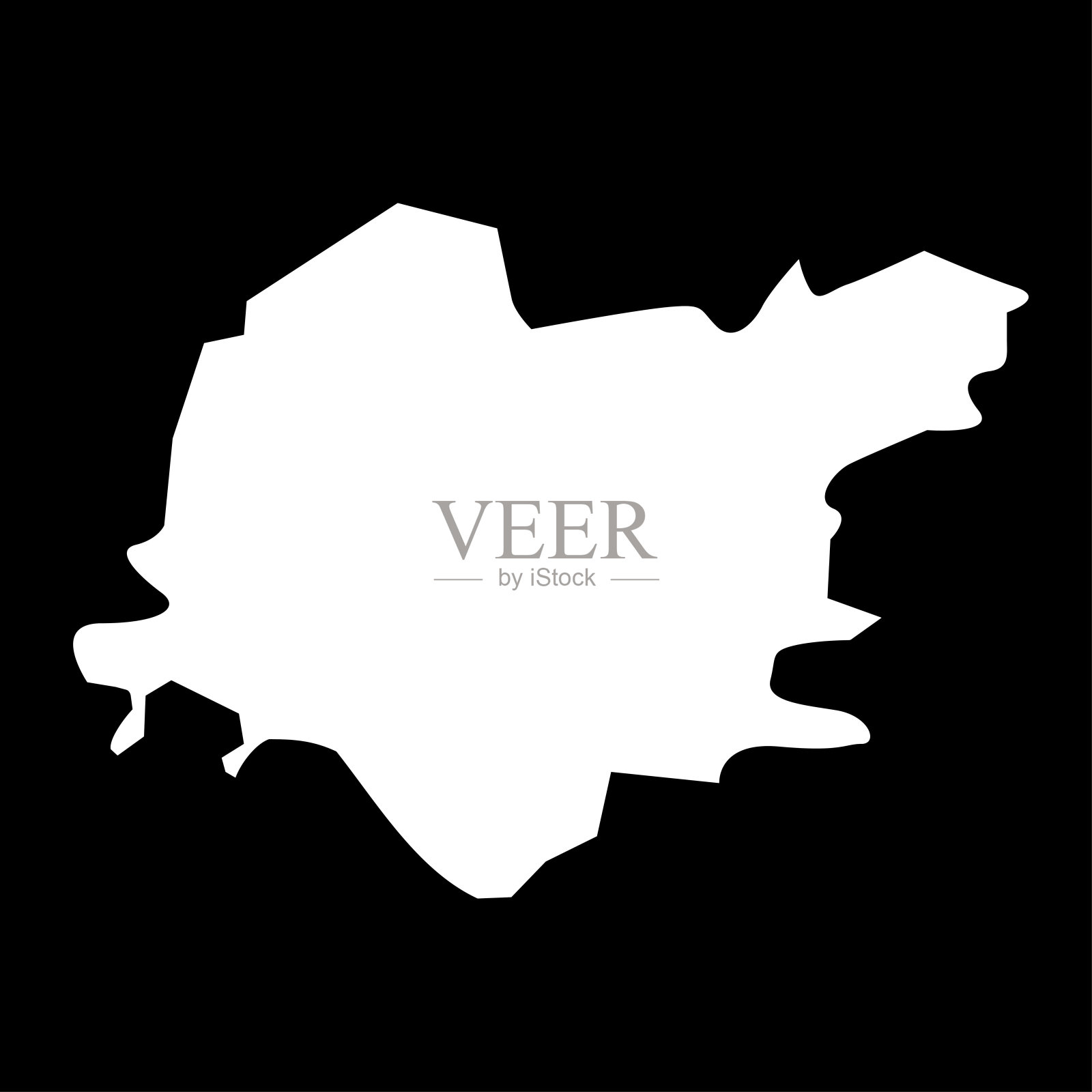 克拉克曼南郡地图，苏格兰议会区域。矢量插图。插画图片素材