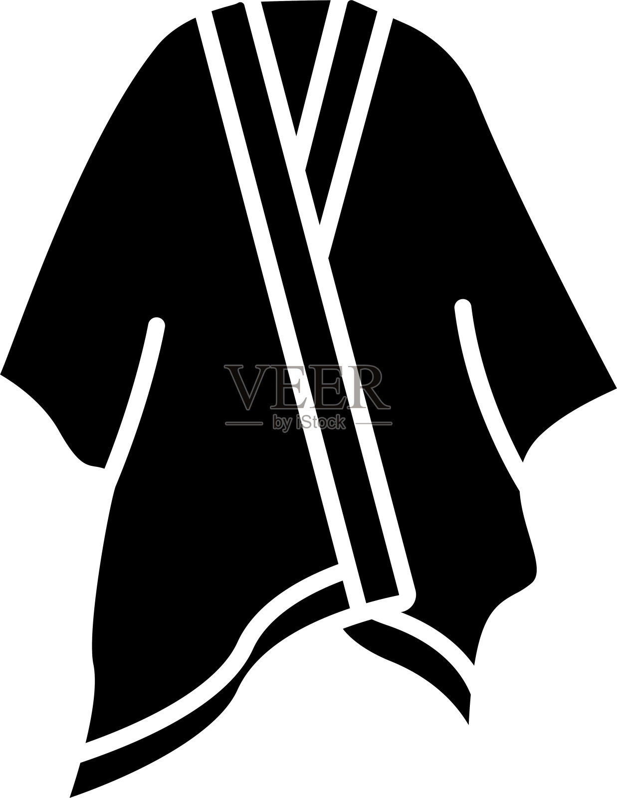 Ruana固体字形矢量插图插画图片素材