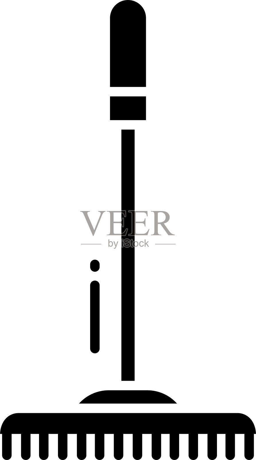 地板刷固体字形矢量插图插画图片素材