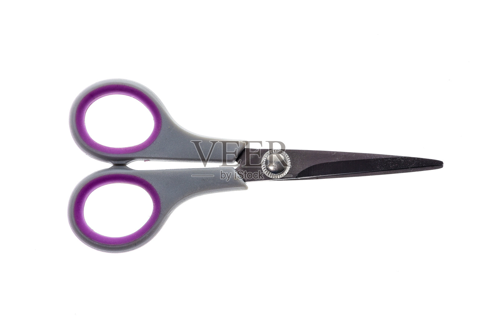 剪子在白色背景上的特写照片摄影图片