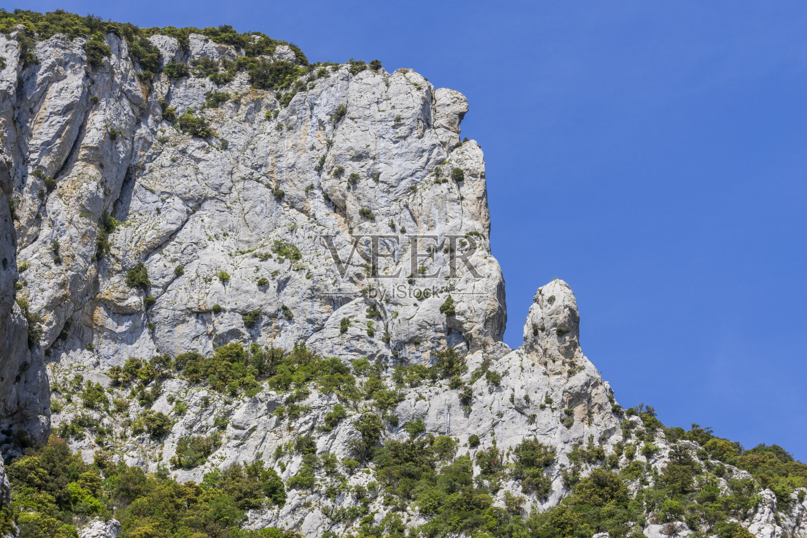 法国加拉穆斯峡谷令人印象深刻的景色。照片摄影图片