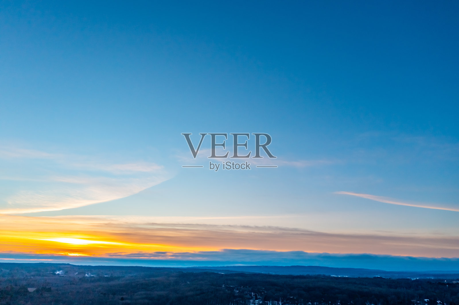 冬天的米德兰湾，加拿大安大略省照片摄影图片