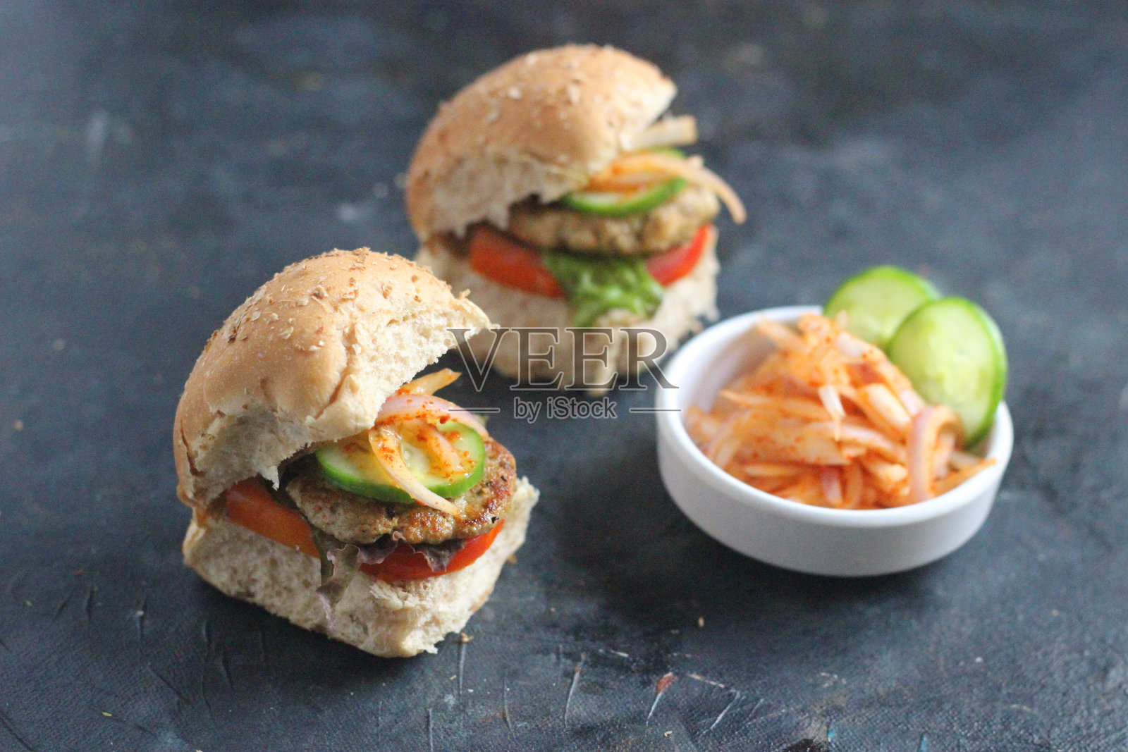 鸡滑块照片摄影图片