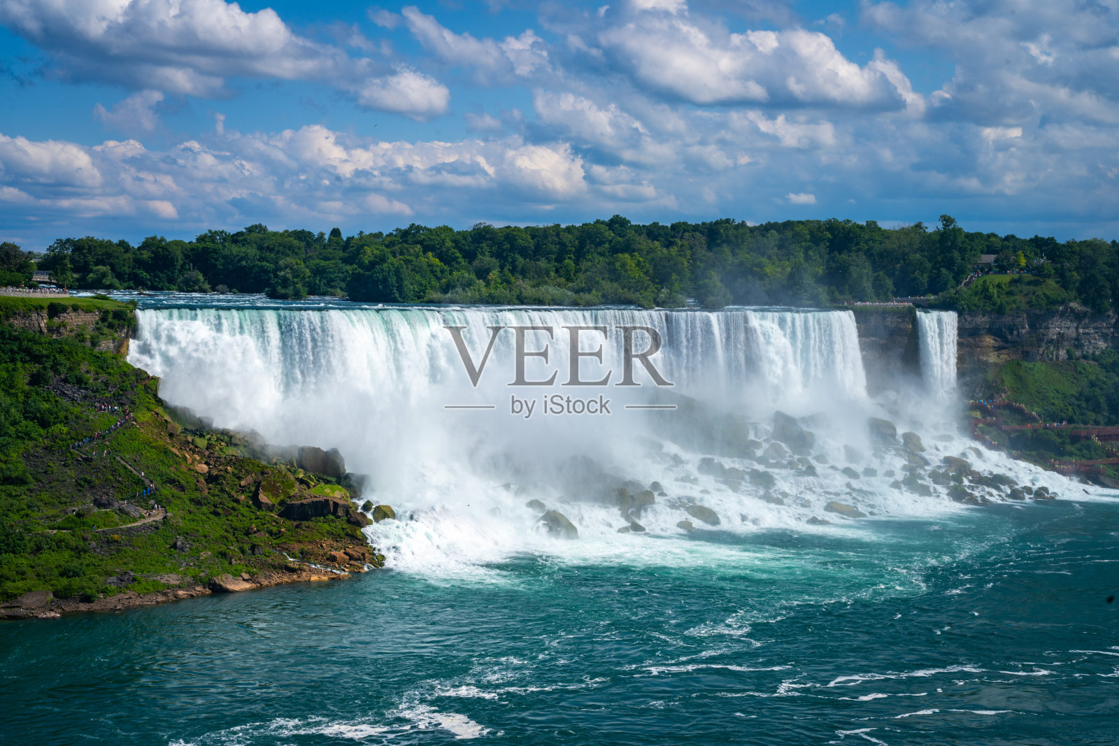 尼亚加拉大瀑布靠近美国纽约水牛城。照片摄影图片