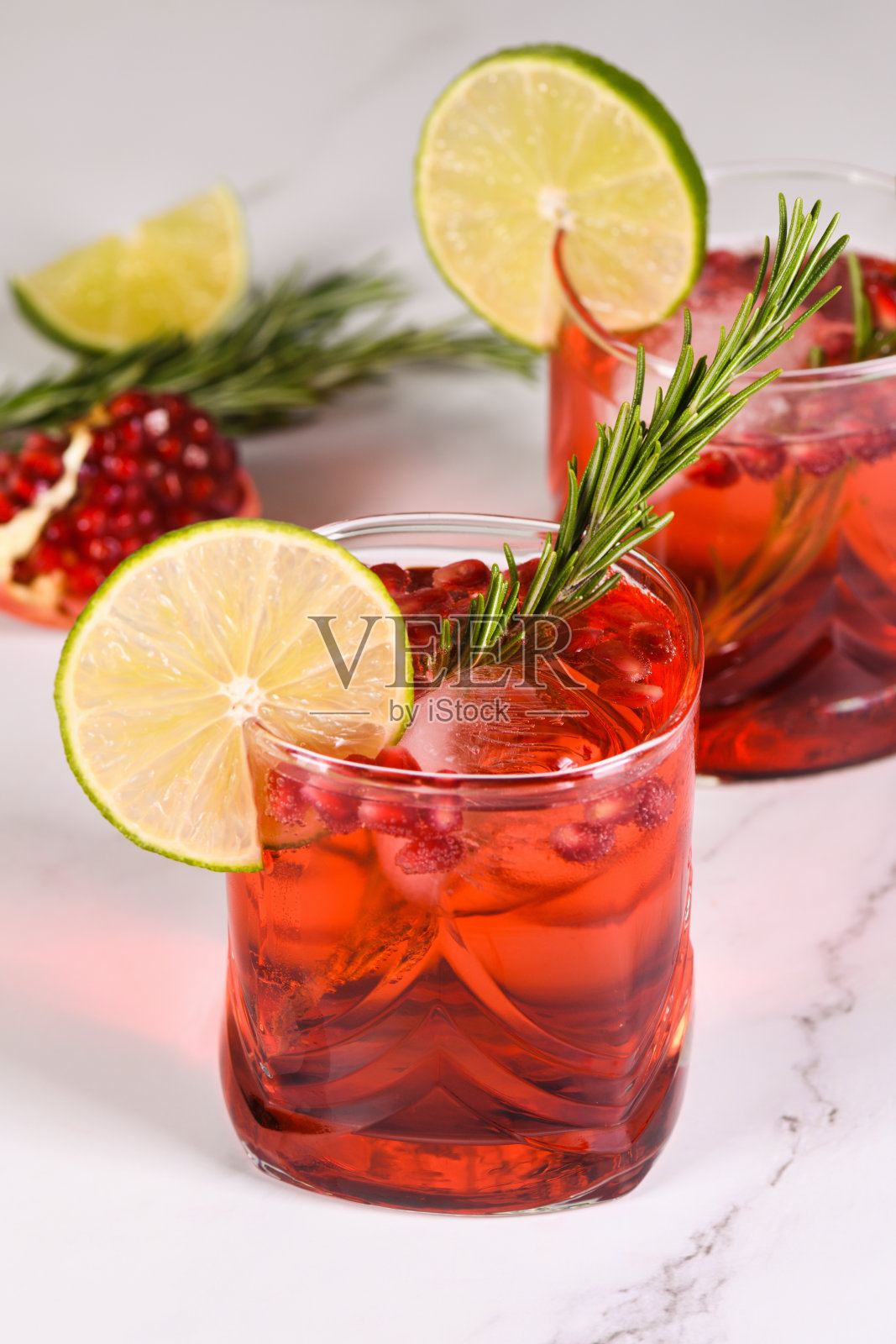 经典鸡尾酒石榴帕洛马照片摄影图片