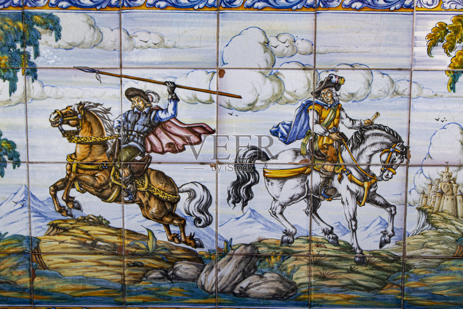 塔拉维拉瓷砖以其品质和美观而闻名于世，照片摄影图片