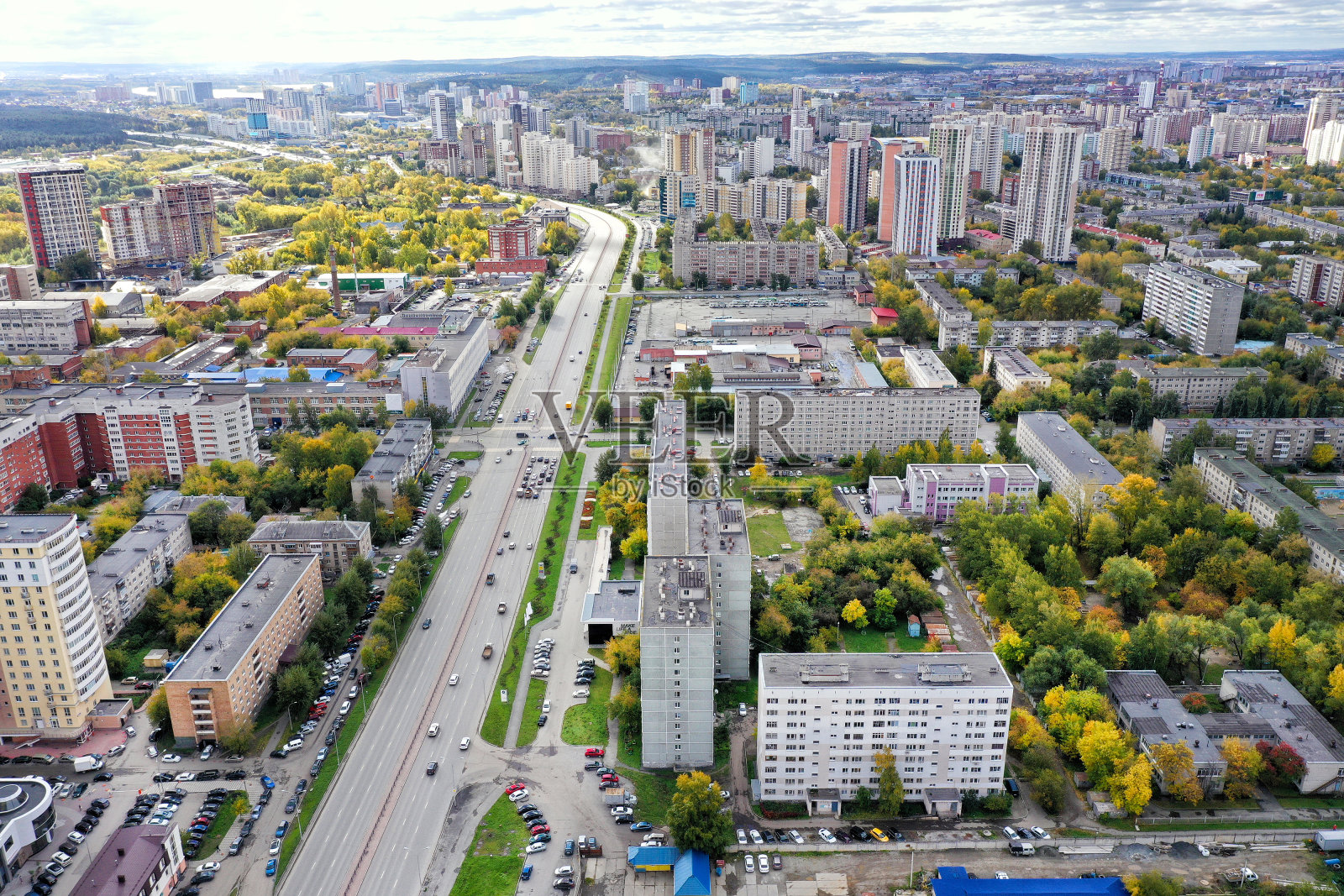 现代城市叶卡捷琳堡的全景图照片摄影图片