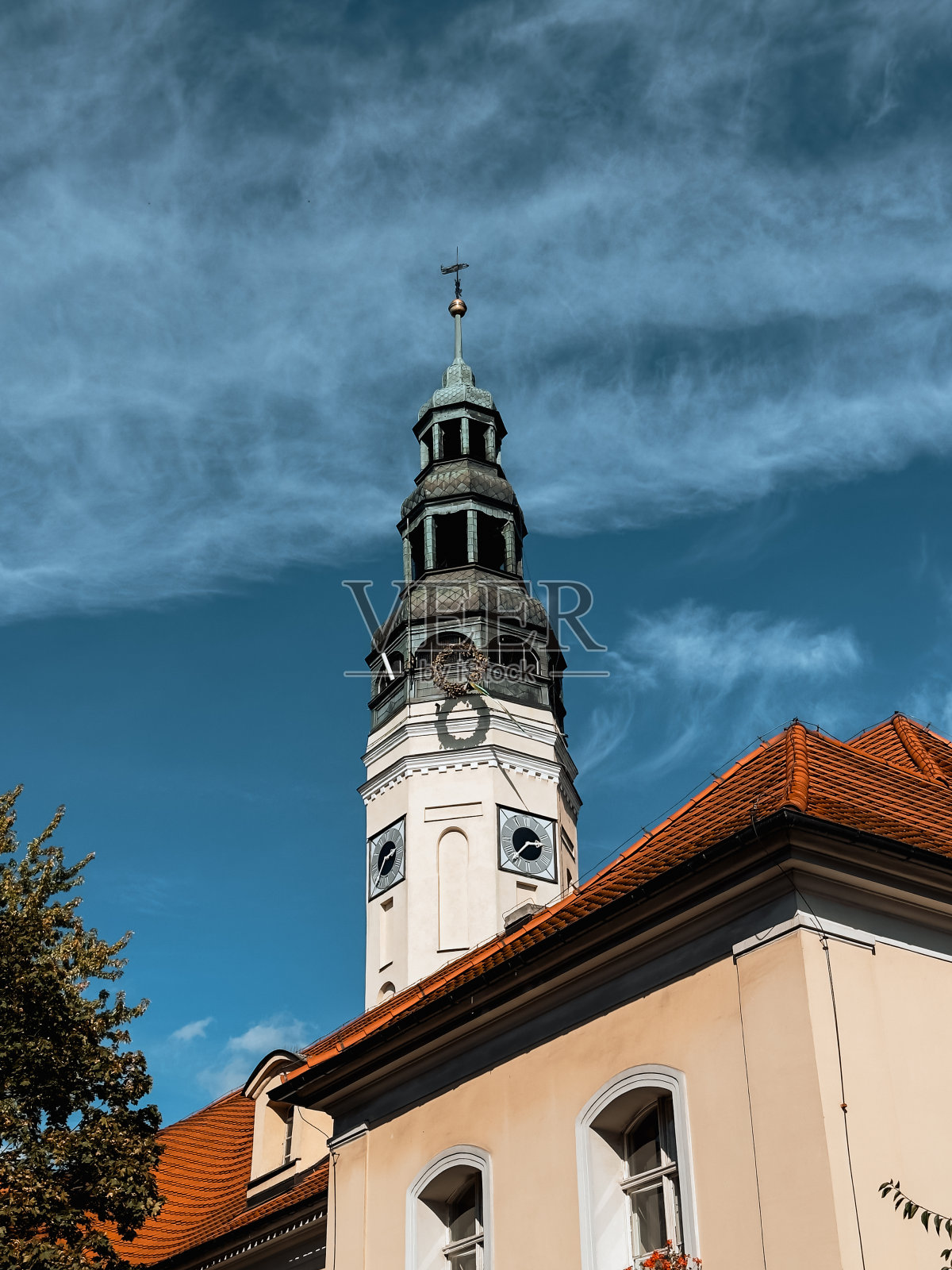 教堂的塔照片摄影图片