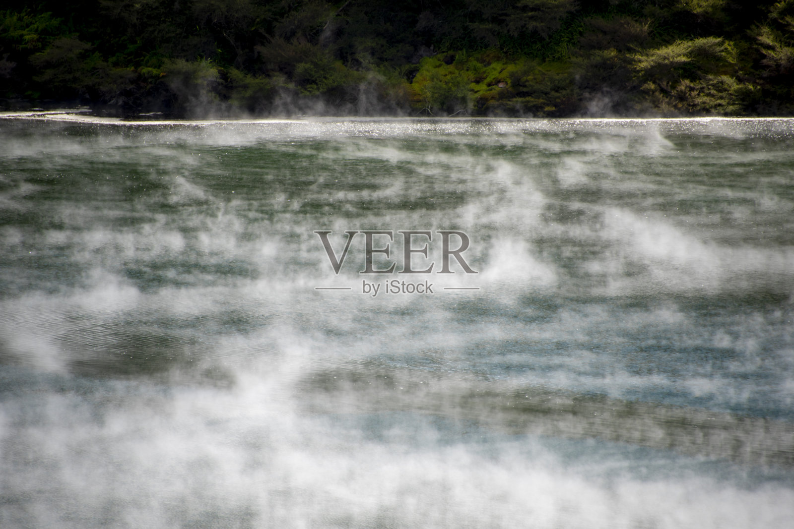 煎锅湖照片摄影图片