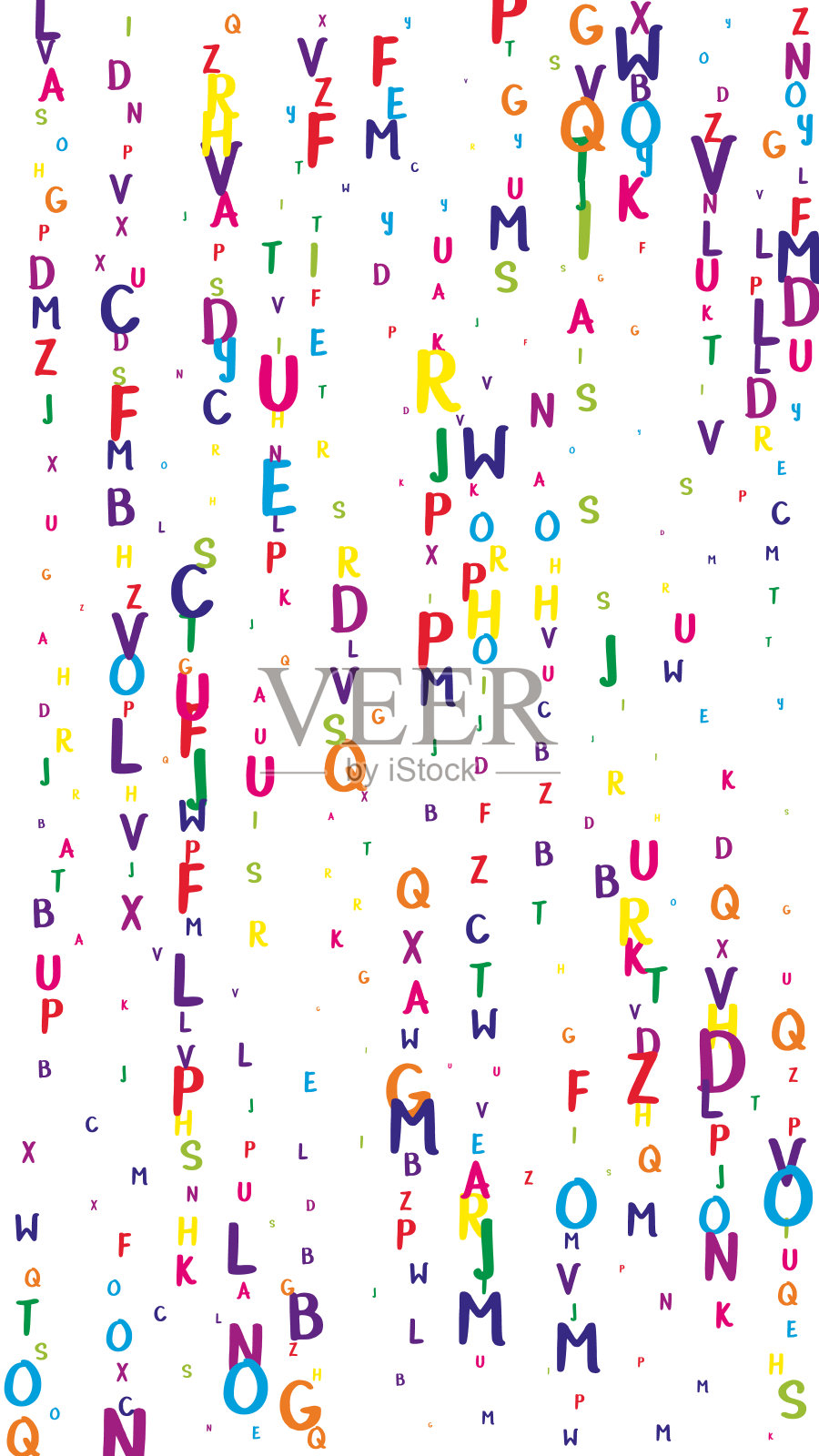 学校背景概念。五彩缤纷的幼稚的插画图片素材