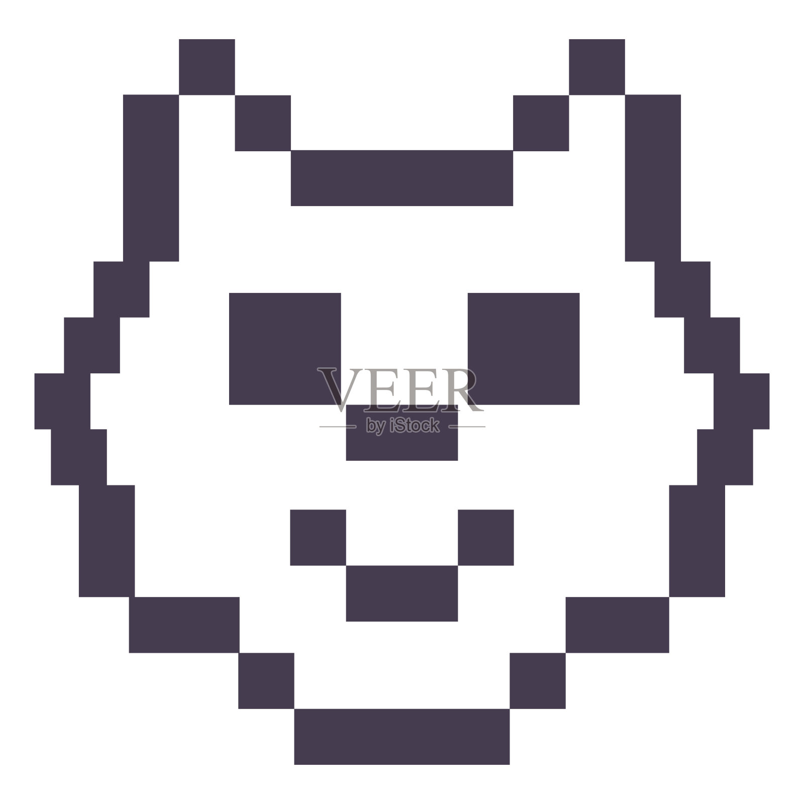 像素艺术狗的角色。复古的80年代。电子游戏图像。可爱的像素化狗哺乳动物。插画图片素材